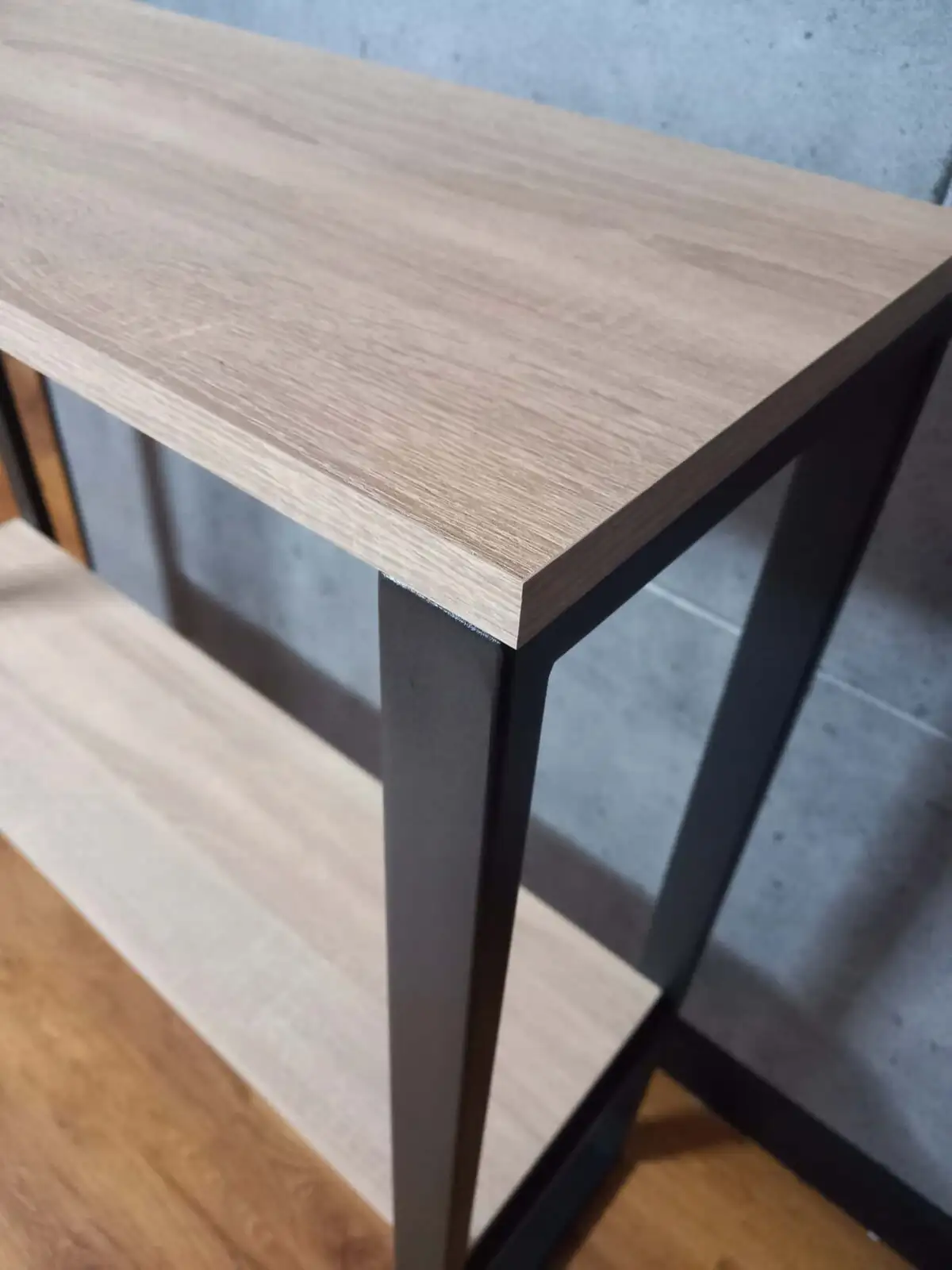 Konsola loft dwupoziomowa 90 cm – Dąb Sonoma