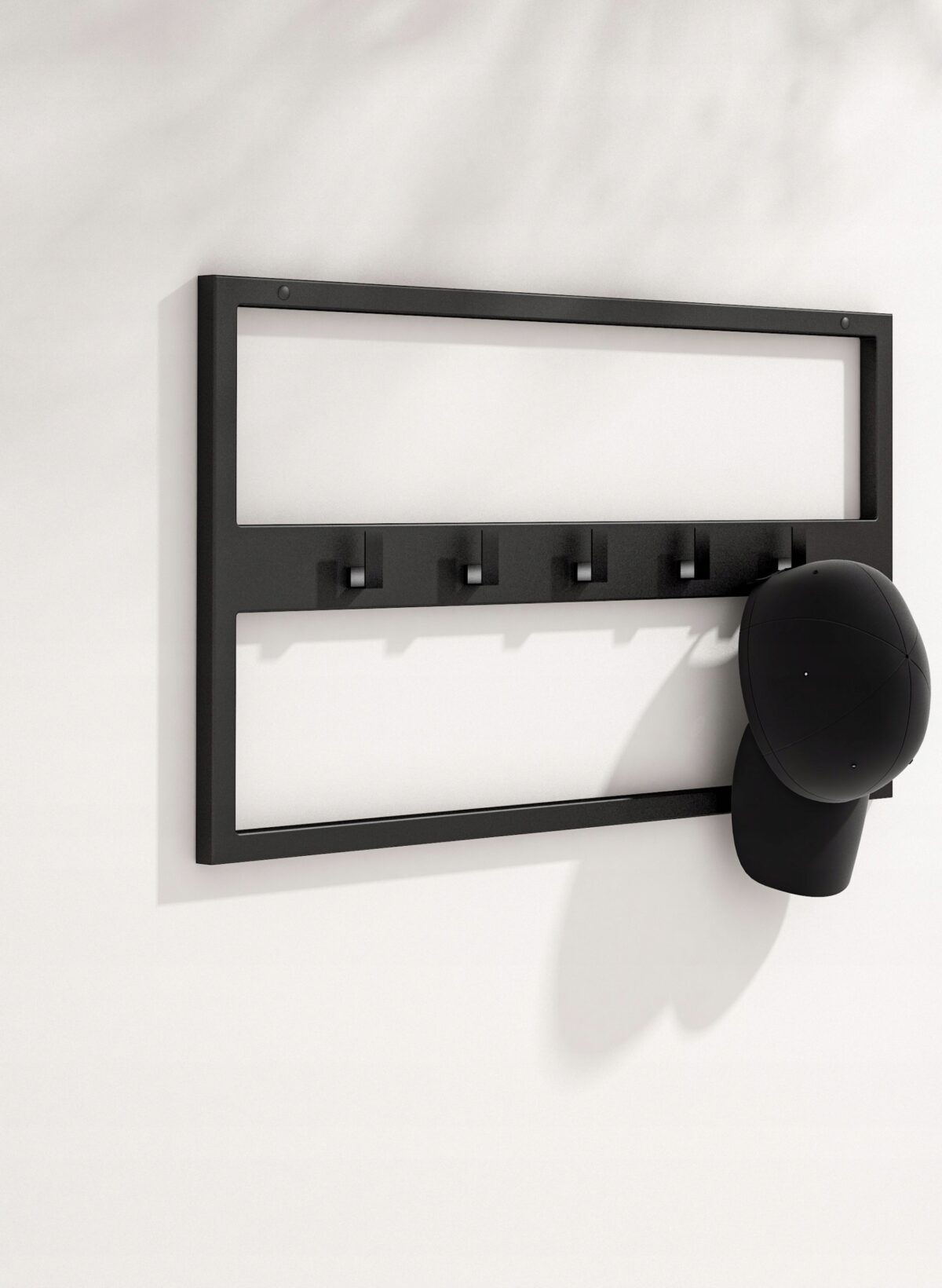 Wieszak ścienny metalowy loft 69 cm
