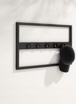 Wieszak ścienny metalowy loft 69 cm