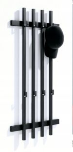 Wieszak pionowy metalowy loft 40×120 cm