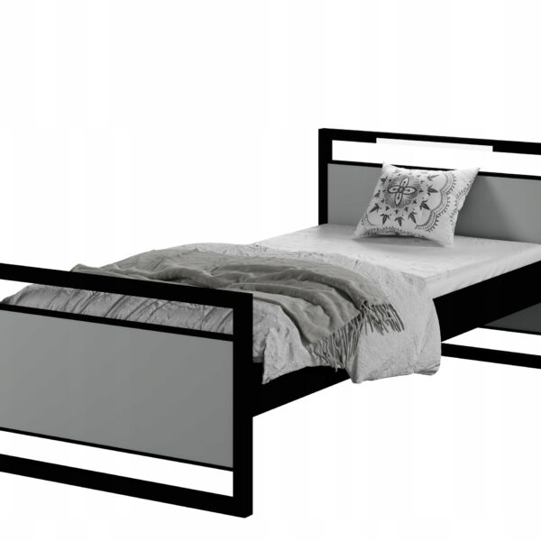 Łóżko młodzieżowe loft 90×200 z zagłówkiem