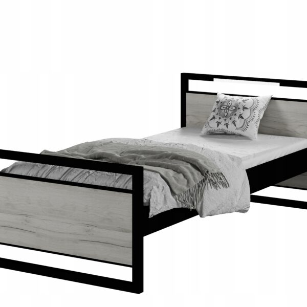 Łóżko młodzieżowe loft 90×200 z zagłówkiem