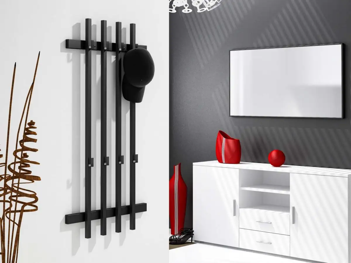 Wieszak metalowy loft 40×100 cm