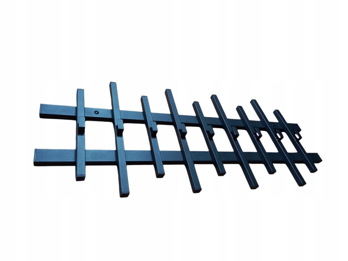 Wieszak ścienny spawany loft 100 cm z 9 hakami