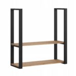 Półka sufitowa wisząca loft 90 cm – dwa poziomy