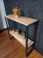 Konsola loft dwupoziomowa 90 cm – Dąb Sonoma