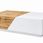 Stolik kawowy rozsuwany z pojemnikiem 124 cm