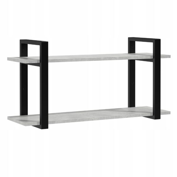Regał wiszący loft 90 cm – dwa poziomy