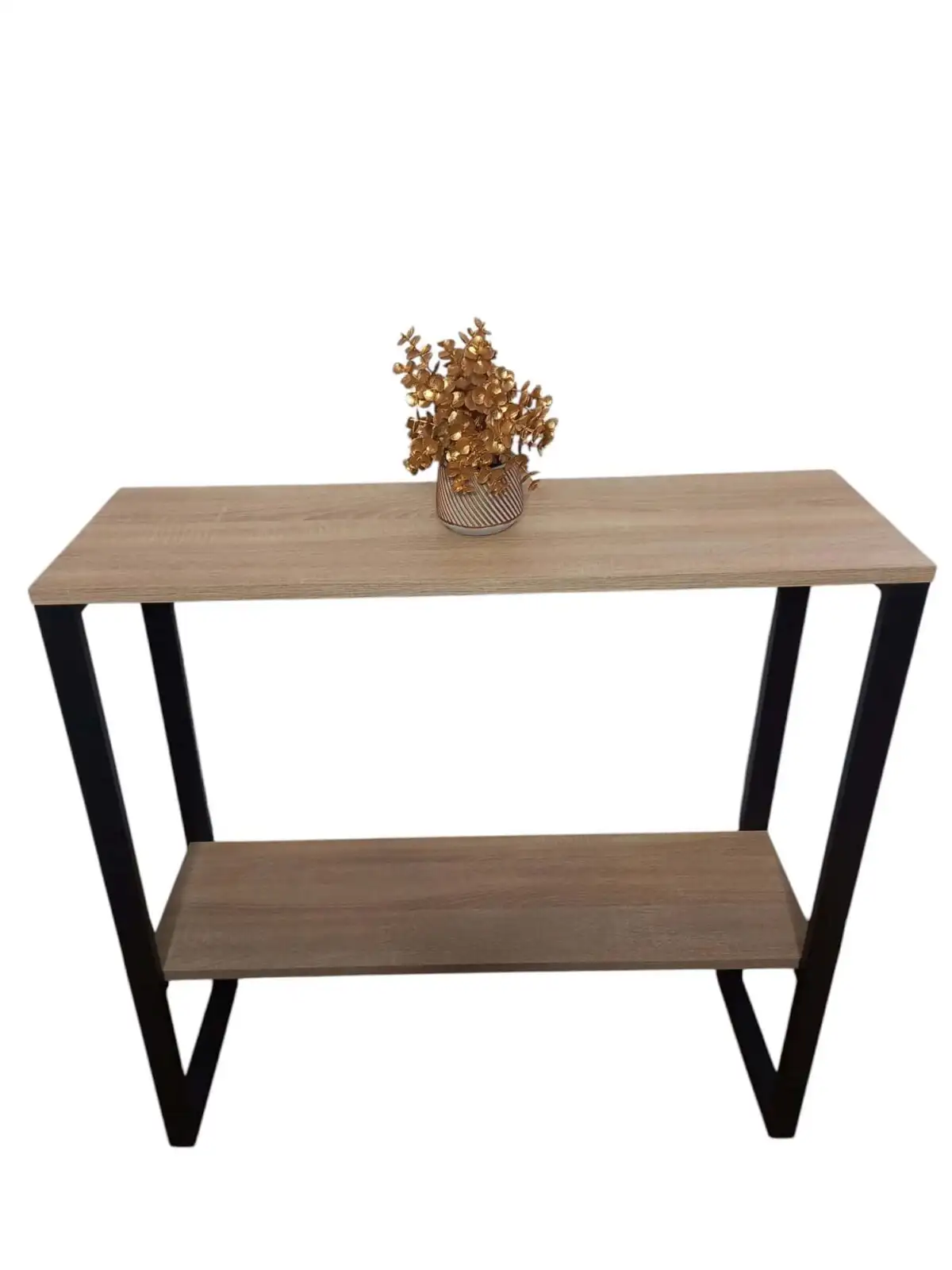 Konsola loft dwupoziomowa 90 cm – Dąb Sonoma