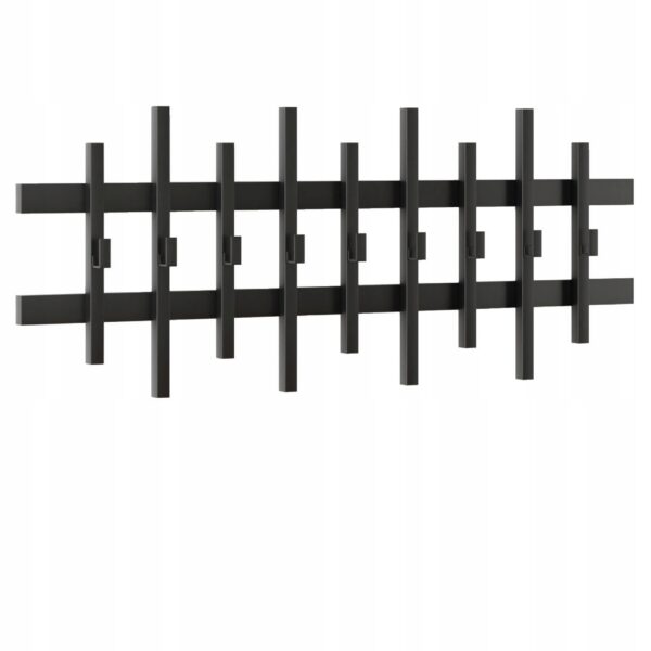 Wieszak ścienny spawany loft 100 cm z 9 hakami