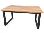 Stół rozkładany loft 140–200×80 cm – Dąb Craft