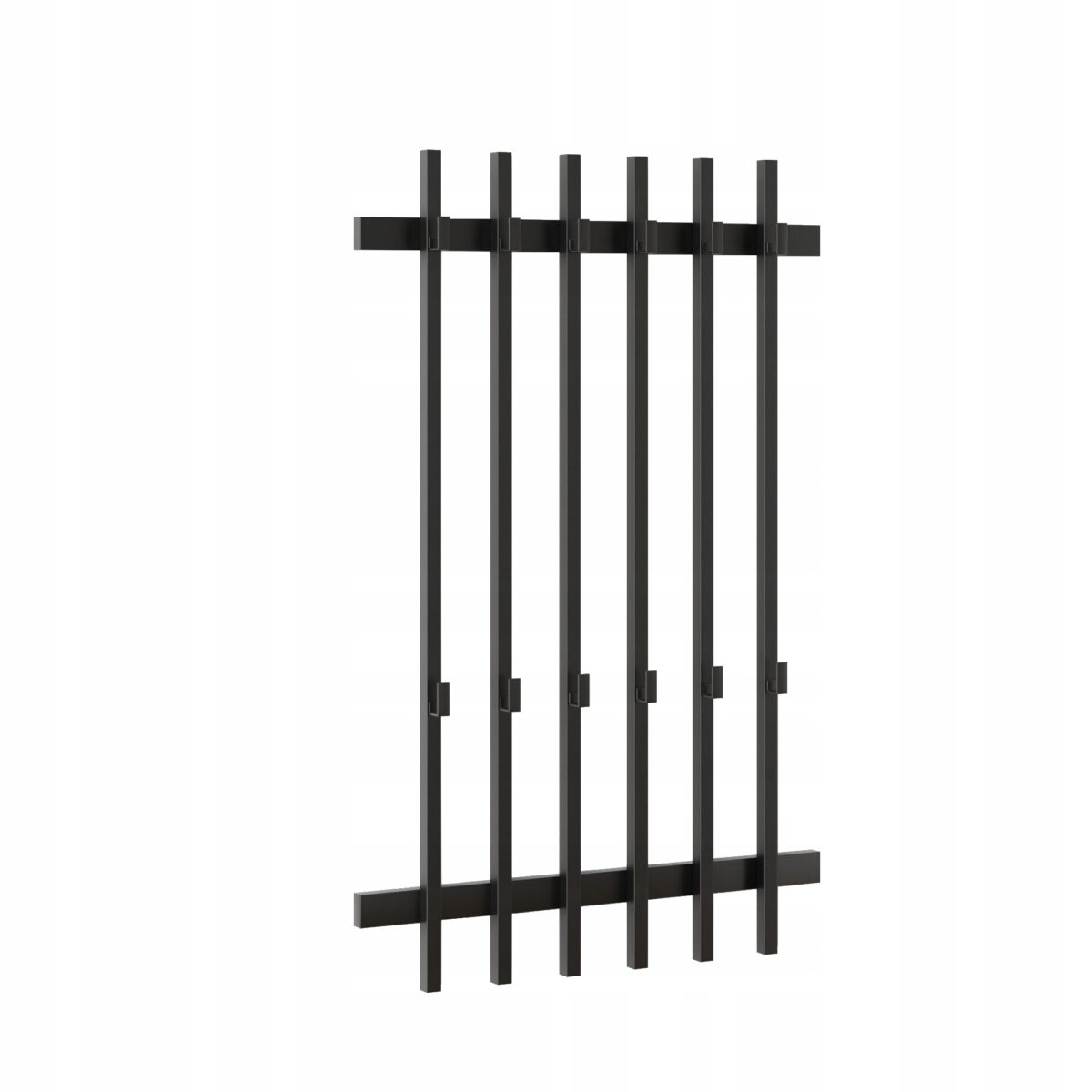 Wieszak metalowy 65 cm z 12 uchwytami