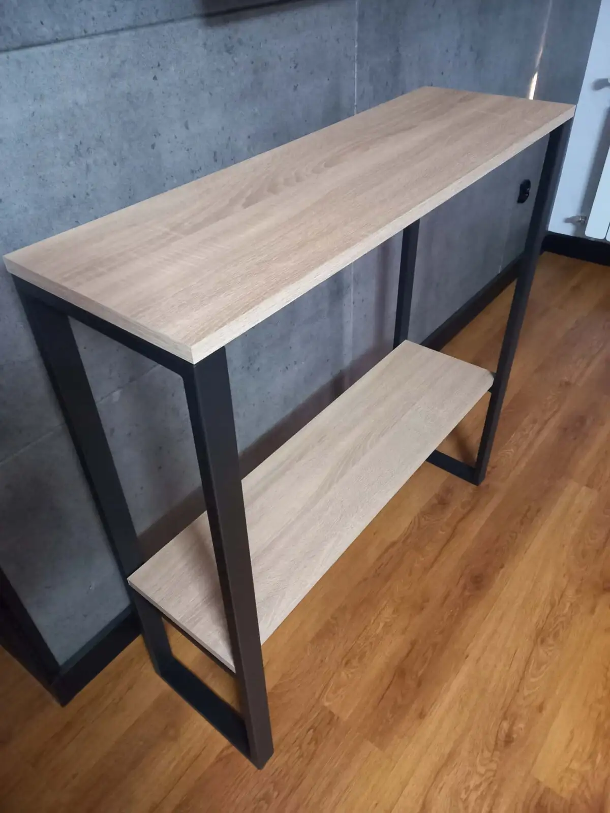 Konsola loft dwupoziomowa 90 cm – Dąb Sonoma