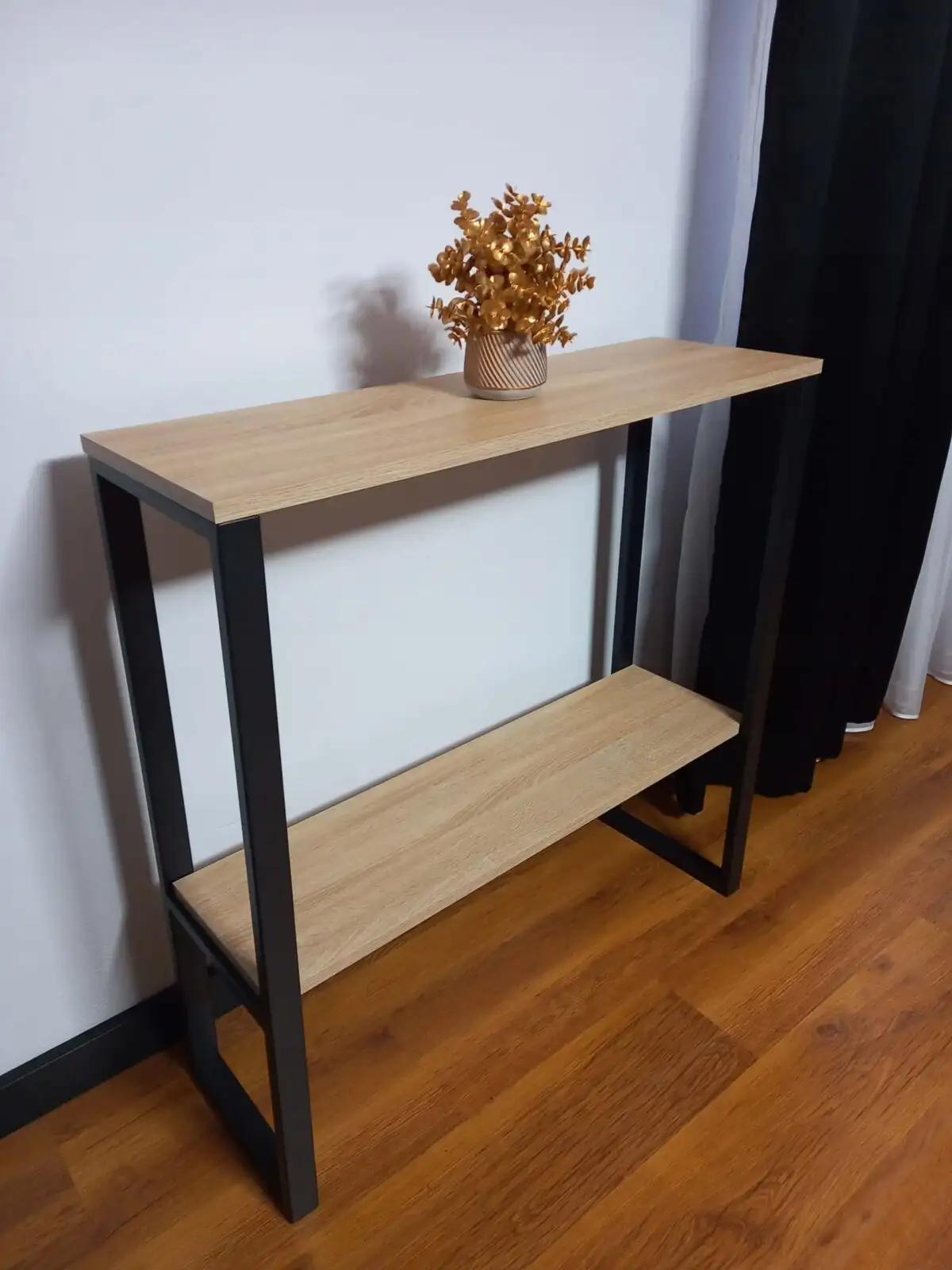 Konsola loft dwupoziomowa 90 cm – Dąb Sonoma