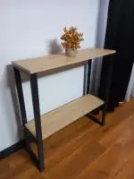 Konsola loft dwupoziomowa 90 cm – Dąb Sonoma