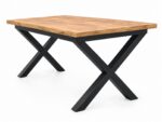 Stół rozkładany 140–200×80 cm na metalowej konstrukcji