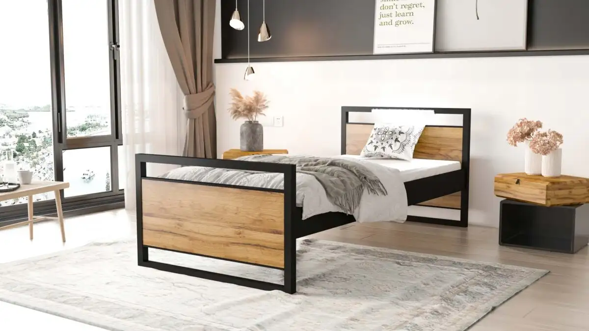 Wieszak metalowy loft 40×100 cm